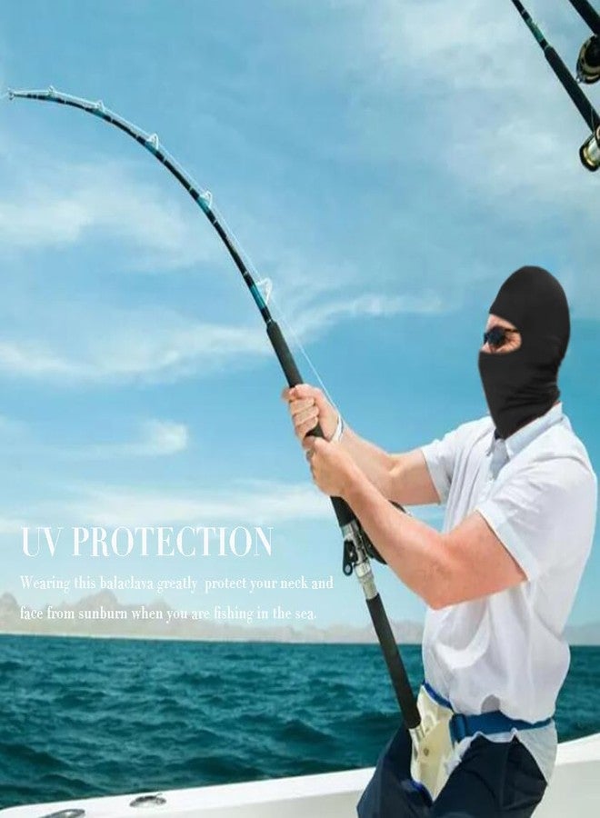PODALOA 12 Pieces Balaclava Face Mask for Women Men Summer Cooling Neck Gaiter, UV Protector Motorcycle Ski Scarf for Cycling (Black) - Image 5